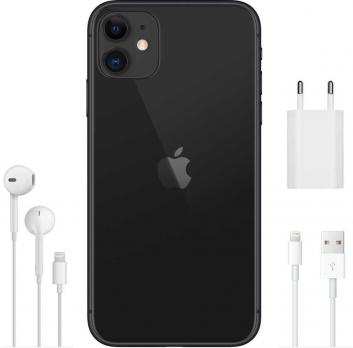 Смартфон Apple iPhone 11 64Gb, MWLT2RU/A, черный